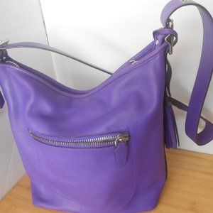 COACH LEGACY DUFLE LEATHER ULTRA VIOLET BAG